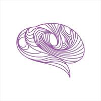 A purple abstract design with swirls vector