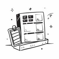 Clean WMS software and pallet icon with copy space for promotional materials concept as An artistic rendering of WMS software and a pallet icon with generous copy space suitable for show vector