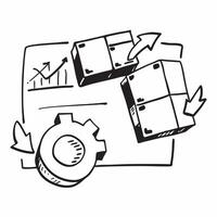 Clean WMS icon and inventory management symbol with copy space for WMS ads concept as A visually appealing WMS icon and inventory management symbol with ample copy space designed to enha vector