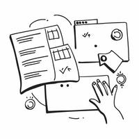 Clean WMS interface and inventory control icon with copy space for website banners concept as A sleek WMS interface and inventory control icon with generous copy space suitable for creat vector