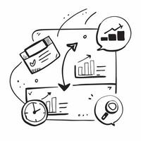 Clean WMS dashboard and logistics icon with space for text and graphics on a blue background concept as A sleek WMS dashboard and logistics icon design featuring space for both text and vector