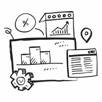 Clean WMS dashboard and warehouse data icon with blank area for custom branding concept as A customizable WMS dashboard and warehouse data icon with blank space for adding custom brandin vector