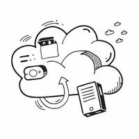 Clean WMS icon and cloud symbol with ample space for text and graphics concept as An iconographic WMS icon and cloud symbol design offering ample space for both text and graphics perfect vector