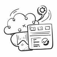 Clean WMS dashboard and cloud symbol with space for text and graphics on a white background concept as A modern WMS dashboard and cloud symbol design featuring space for both text and gr vector