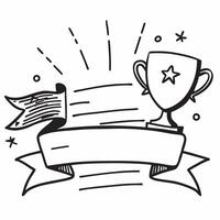 Clean Winners sash and a trophy symbolizing achievement and honor with ample space for text concept as A winners sash draped over a trophy representing the achievement and honor of succ vector