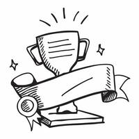 Clean Winners trophy and a medal symbolizing achievement and honor with ample space for text concept as A winners trophy next to a medal representing achievement and the honor of victor vector