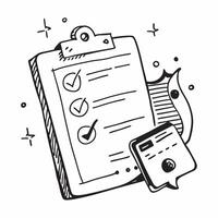 Clean Wellness checklist and a timer symbolizing wellness planning and time management with ample space for text concept as A wellness checklist and a timer representing tools for welln vector