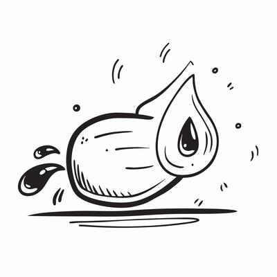 Clean Water drop icon with copy space on a minimalist background concept as A image of a water drop icon with generous copy space on a minimalist background ideal for hydration an
