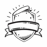 Clean Warranty emblem and a ribbon symbolizing guarantee and recognition with ample space for text concept as A warranty emblem and a ribbon representing guarantee and recognition with vector
