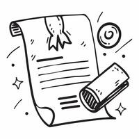 Clean Warranty card and a product manual symbolizing information and warranty with ample space for text concept as A warranty card and a product manual representing information and warr vector