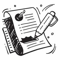 Clean Warranty booklet and a pen symbolizing documentation and warranty with ample space for text concept as A warranty booklet and a pen representing documentation and warranty with ro vector
