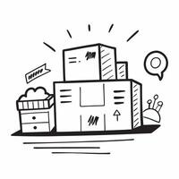Clean Warehouse shelves and barcode icon with blank area for text and graphics concept as A creative depiction of warehouse shelves and a barcode icon featuring a blank area for text and vector