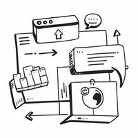 Clean Warehouse interface and warehouse feedback icon with copy space for software ads concept as A visually appealing warehouse interface and warehouse feedback icon with ample copy spa vector