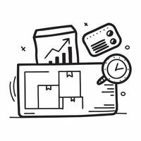 Clean Warehouse dashboard and pallet icon with blank space for custom branding concept as A customizable warehouse dashboard and pallet icon with blank space for adding custom branding e vector