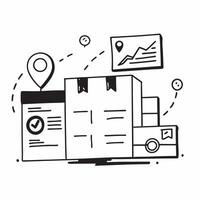 Clean Warehouse icon and inventory management symbol with copy space for warehouse ads concept as A visually appealing warehouse icon and inventory management symbol with ample copy spac vector