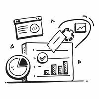 Clean Warehouse dashboard and analytics icon with copy space for software presentations concept as A visually appealing warehouse dashboard and analytics icon with ample copy space desig vector