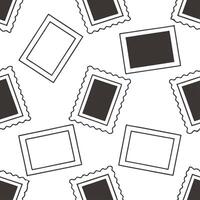 Clean Vintage scrapbook frame seamless tile pattern with collage elements and nostalgic feel concept as Nostalgic vintage scrapbook frames create seamless tile patterns with collage elem vector