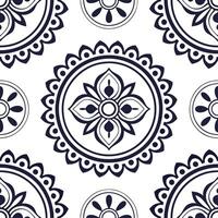 Clean Vintage medallion seamless tile pattern ornate details isolated white background perfect for classic home decor concept as Creating seamless tile pattern featuring vintage medallio Set 15 vector