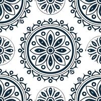 Clean Vintage medallion seamless tile pattern ornate details isolated white background perfect for classic home decor concept as Creating seamless tile pattern featuring vintage medallio Set 16 vector