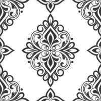 Clean Vintage medallion seamless tile pattern ornate details isolated white background perfect for classic home decor concept as Creating seamless tile pattern featuring vintage medallio Set 10 vector