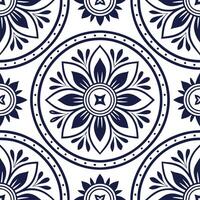 Clean Vintage medallion seamless tile pattern ornate details isolated white background perfect for classic home decor concept as Creating seamless tile pattern featuring vintage medallio Set 8 vector