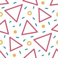 Clean Vibrant retro polygon seamless tiles neon colors on white background excellent for nightlife themes concept as Creating vibrant seamless tile with retro polygons in neon colors on Set 2 vector