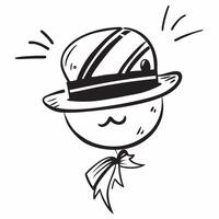 Clean Union Jack and a bowler hat symbolizing British fashion and tradition with ample space for text concept as A Union Jack flag with a bowler hat representing British fashion and tra vector