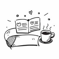 Clean Two Coffee Cups and Heart concept as Two coffee cups with a heart symbol and ample copy space representing the warmth and connection of friendship in Photo Stock Concept vector