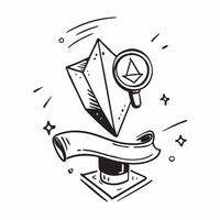 Clean Trust point symbol with copy space for strategic planning concept as A strategic planning oriented trust point symbol with ample copy space ideal for visualizing long term goals ob Set 2 vector