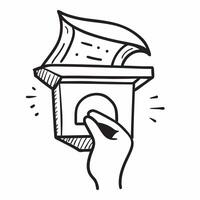 Clean Trust point icon with copy space on white background concept as A illustration of a trust point icon with ample copy space on a white background ideal for depicting trustwor vector