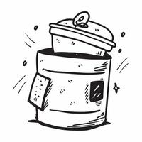 Clean Transparent plastic container and a logo symbolizing branding with ample space for text concept as A transparent plastic container with a blank space for a logo representing brand vector