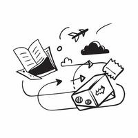 Clean Travel icon with copy space for email newsletters concept as A modern travel icon with ample copy space perfect for email newsletters and digital communications highlighting travel vector