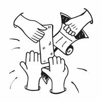 Clean Teamwork symbol with copy space for strategic planning concept as A strategic planning oriented teamwork symbol with ample copy space ideal for visualizing long term goals objectiv vector