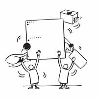 Clean Teamwork illustration with space for text and graphics concept as An illustrative teamwork design featuring ample space for both text and graphics perfect for illustrating team pla Set 2 vector