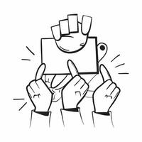Clean Teamwork symbol with copy space for educational materials concept as A sleek teamwork symbol with ample copy space perfect for creating educational materials and resources that hig vector