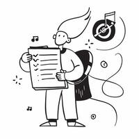 Clean Teacher with a chalkboard and a lightbulb representing dreams of educational success with ample space for text concept as A teacher holding a chalkboard and a lightbulb symbolizin vector