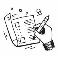 Clean Tax form and pen icon with copy space for infographics concept as An infographic ready tax form and pen icon with copy space designed to convey tax information filing details and f Set 3 vector