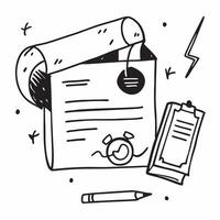 Clean Tax document and briefcase icon with ample space for text and graphics concept as An iconographic tax document and briefcase design offering ample space for both text and graphics vector