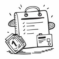 Clean Tax form and briefcase icon with copy space for financial presentations concept as A visually appealing tax form and briefcase icon with copy space designed to enhance financial pr vector