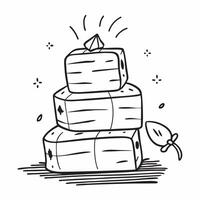 Clean Tall stack of hay and a small pile of hay symbolizing plenty and scarcity with ample space for text concept as A tall stack of hay and a small pile of hay representing plenty and vector