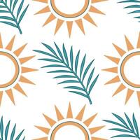 Clean Summer sun seamless tile pattern with radiant sunbursts and warm yellow hues for vibrant spaces concept as Bright sunbursts and warm yellow tones arranged seamlessly for a vibrant Set 2 vector