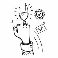 Clean Successful icon with copy space on white background concept as A illustration of a successful icon with ample copy space on a white background perfect for business and achie vector