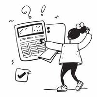 Clean Student with a planner and a TV remote symbolizing planning and procrastination with ample space for text concept as A student holding a planner and a TV remote representing dos a vector