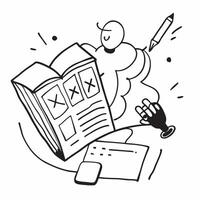 Clean Student with a notebook and a calculator symbolizing study and problem solving with space for notes concept as A student using a notebook and a calculator representing study and p vector