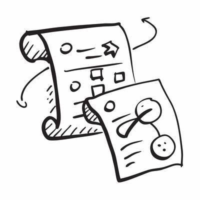 Clean Strategy icon with copy space on white background concept as A illustration of a strategy icon with ample copy space on a white background perfect for business and planning