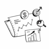 Clean Stock chart and piggy bank icon with copy space for social media posts concept as An illustrative stock chart and piggy bank icon with copy space tailored for social media posts an vector