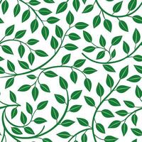 Clean Spring vine and leaf seamless tile pattern with lush greenery symbolizing the natural rebirth of spring concept as Lush green vines and leaves create a seamless spring tile pattern vector