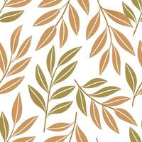 Clean Spring leaves seamless pattern with soft gradients and green tones for fresh natural designs concept as Seamless pattern featuring soft gradient spring leaves in varying shades of vector