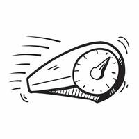 Clean Speedometer icon with copy space on a gray background concept as A image of a speedometer icon with generous copy space on a gray background ideal for speed and performance vector