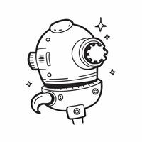 Clean Spacesuit and Stars concept as Spacesuit with stars and ample copy space symbolizing the readiness and gear for space missions in Photo Stock Concept vector